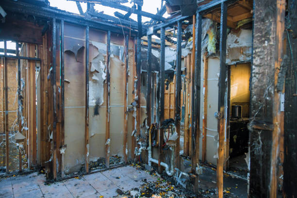 Professional Fire Damage Repair technician working in Okarche, OK